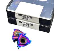 Utensile Per Tornitura Con Filettatura Nano Blu, Lama In Lega Dura, Per Tornio In Metallo CNC Per La Lavorazione Dell'acciaio Utensili Per Tornio(10PCS MMT22IR AG60)