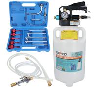Utensile Pneumatico di Svuotamento e Riempimento Olio 6 Litri con 8 Adattatori
