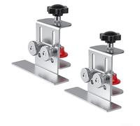 Utensile regolabile in acciaio inox per ante di armadietti, con campo di serraggio di 37 mm e manopola ingrandita, per un'installazione professionale senza spazi vuoti, 2 pezzi