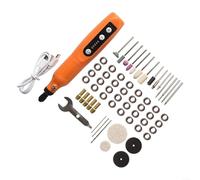 Utensile rotante con 58 accessori, mini design senza fili, 5 regolazioni di velocità per lavori di precisione, ricaricabile tramite USB, comoda custodia