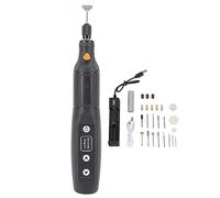 Utensile rotante mini cordless 3,7V con 5 velocità, set multifunzione e luce LED - ideale per incisione, lucidatura e lavorazioni su metalli e legno, completo di accessori e