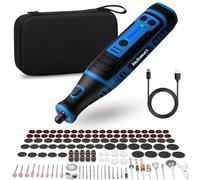 Utensile Rotante Multifunzione Batteria, 8V 2.0Ah Mini Trapano Elettrico | Multiutensile con 135 Accessori, Luce LED, 5 Velocità Max 30000 giri/min, Per Forare, Incidere, Lucidare, Smerigliare