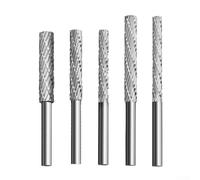 Utensile rotante per fresa da 4 mm in acciaio ad alta velocità per l'applicazione in legno di plastica e alluminio, tra cui tonalità radice e mobili in mogano (4 × 4 × 54 mm)