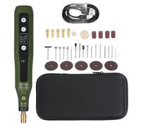 Utensile Rotativo Mini Drill 4.2V, Multiuso 5 Velocità Regolabili con 72 Accessori - Batteria Ricaricabile USB, Fresa Oscillante Smerigliatrice per Fai Te e Lavori di Precisio (34pcs)