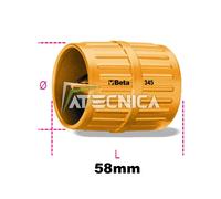 Utensile sbavatubi Beta 345 sbavatore interno da 3 a 42mm di diametro in metallo