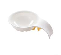 Utensile separatore per uova da cucina, materiale plastico, design a clip, bianco compatto, 10 x 7 x 3,5 cm, garantisce una separazione accurata per la cottura e la preparazione dei pasti