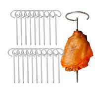 Utensile Spiedini Per Friggitrice Ad Aria - 20 Pezzi Strumento Appeso Con Grande Apertura, Spiedini Per Barbecue Verticali | Per Carni Frutta Pasta E Uso Interno Esterno Campeggio Picni