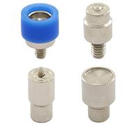 Utensile, Strumento a Pulsante Quattro Parti, per pressa a Leva e mandrino con Filettatura M6 per Bottoni Automatici scatta, Bottoni a Pressione (Chiusura a Molla annulare, 15 mm)