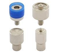 Utensile, strumento a pulsante quattro parti, per pressa a Leva e mandrino con Filettatura M6 per bottoni automatici scatta, bottoni a pressione (Chiusura a molla S, 10 mm)