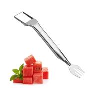 Utensile Taglia e Affetta l'Anguria,Forchetta Manuale 2 in 1 Multifunzione | Tagliafrutta Portatile, Ergonomico - Per Mango, Pitaya, Melone, Ananas, Vassoi Di Frutta, Outdoor, Campeggio, Picnic