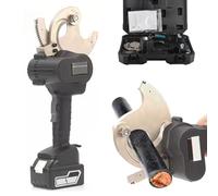 Utensile Tagliacavi A Cricchetto elettrico a batteria con 2 batterie e testina di taglio in lega di acciaio, forbici a ingranaggi senza fili ricaricabili da 18 V - Gamma di taglio massima 45