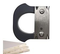 Utensile tagliatrice per bordi di impiallacciatura, pialla manuale per bordi e scheggiature - Planoir manuale in acciaio inossidabile di precisione per lavorazione del legno PVC curve e diritte