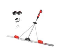 Utensile Vibrante per Calcestruzzo a Batteria, Visualizzazione di Velocità e Livello Batteria, Doppio Motore ad Alte Prestazioni per Finitura di Superfici Cementizie(1.8M)