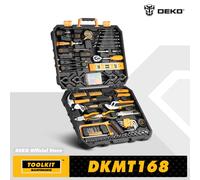 utensili a mano DEKO utensili per la lavorazione del legno ,attrezzi da lavoro ,utensili multipli con set di bussole per cassetta attrezzi e chiavi a cricchetto serie DKMT edc fai da te attrezzi DKMT2