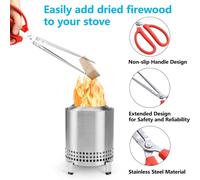 Utensili Camino Scopa Pellet in Ghisa e Pinze per Stufa a Pellet MesaXL