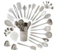 Utensili Cucina, Set Utensili Cucina Silicone da 43 Pezzi. Set Mestoli Cuc Caqui