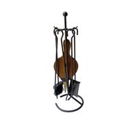 Utensili da Camino EDM 85750 Deluxe Nero 23 x 68,5 cm Alluminio [5 Unità]