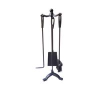 Utensili da Camino EDM 85752 Nero Ferro Fuso 19 x 59,5 cm [3 Pezzi]