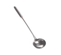 Utensili da cucina Cucchiaio per zuppa, spatola per wok, cucchiaio con manico lungo, resistente alla ruggine e al calore, con formazione integrale, in acciaio inox durevole, per la casa