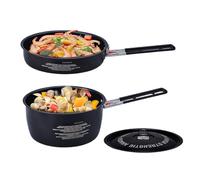 Utensili da Cucina da Campeggio,Casseruola E Stufa Da Cucina Da Campeggio - Utensili Compatti Di Frittura E Stufato Per Escursionismo Rando Caccia Viaggi In Camping-Car Spiaggia