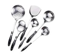 Utensili da cucina in acciaio inossidabile Set da cucina Spatola Pala Zuppa Pinza Accessori da cucina Strumenti di cottura