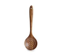 Utensili da cucina in teak, scolapasta mestolo schiumarola, paletta da cucina per immergere riso in legno grande, manico lungo, utensili naturali fatti a mano (paletta per immersione (28 x 8 cm)