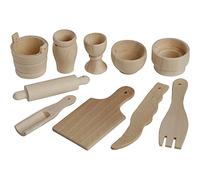 Utensili da cucina, L: 40-60 mm, betulla, 50asstd