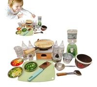Utensili Da Cucina Reali Per Bambini | Giocattoli Educativi Utensili Da Cucina Reali Per Cucinare,Completo Con Bottiglie Per Spezie E Padella, Attrezzi Per Cucinare Alimenti | Per Bambini