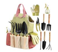 Utensili da giardino manuali, set di 9 per piante, per piante da esterno, per serra, prato e cortile, per saltare, potare, diserbare, scavare e tagliare in giardino