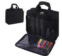Utensili da parrucchiere, astuccio organizer per parrucchiere, per viaggi e uscite, spazzole, pettine, tagliacapelli, attrezzature per lo styling, asciugacapelli e arricciacapelli
