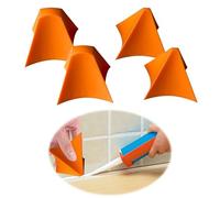 Utensili di tenuta in silicone, 4 pezzi, 2 piccoli e 2 grandi, arancione