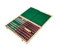 Utensili for tornitura del legno HSS da 8 pezzi Kit scalpelli for tornio Set di scalpelli, utensili for tornitura, con scatola di legno