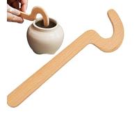 Utensili in ceramica per ceramica, strumenti per modellare l'argilla in legno, asta per bordi lisci, costruzione a mano, montaggio a pannelli, applicazione a casa