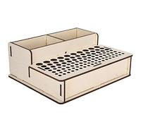 Utensili in Pelle Portautensili per Artigianato in Pelle Scatola di Legno Scaffale per Riporre Strumenti di Punzonatura per la Lavorazione della Pelle Organizzatore di Utensili