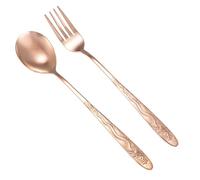 Utensili in rame puro al 99,99%, posate in rame con bellissimo significato cinese, adatti per cucina, casa, matrimoni, feste, lavabili in lavastoviglie (1 tipo)