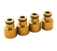 Utensili Iniettore 4 pezzi di ugello per iniettore carburante, adattatore per per, parti automobili modificate Iniettore di Carburante(Gold)