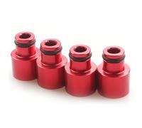 Utensili Iniettore Misura per Honda Civic Integra Serie B/D B16 B18 D16Z D16Y 4 pezzi adattatori per cappello a cilindro iniettore di carburante(Red)