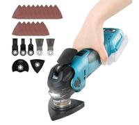 Utensili multifunzione oscillanti senza fili per batteria Makita 18-20 V, 300 W, 5 velocità variabili per raschiare, levigare, tagliare legno (per batteria MK)