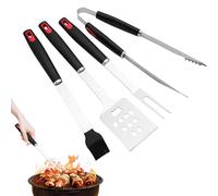 Utensili per barbecue, in acciaio e versatili, spatole e strumenti per grigliate all'aperto, per, il giardino, il campeggio, le feste, il picnic, così come per lui padre marito
