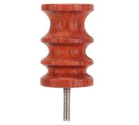 Utensili per levigare la pelle di sequoia, bastoncino per lucidatura elettrico con teste appuntite e piatte, punte per lucidatura in mogano di alta qualità per angoli e bordi (Testa piatta)