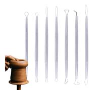 Utensili per scultura, strumenti per modellare, set di strumenti per la pittura a doppia testa, raschietto per argilla da ritagliare, forniture artistiche, raschietto con manico in alluminio