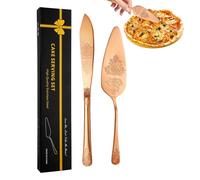 Utensili per tagliare torte in acciaio inossidabile, set di stampini per torte in acciaio inossidabile - Taglierina per torta nuziale antiruggine - Durevole set da taglio per con affettatrice pe
