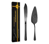 Utensili per tagliare torte in acciaio inossidabile, set di stampini per torte in acciaio inossidabile, Taglierina decorativa per torta nuziale e spatola per torta, Durevole set da taglio per co