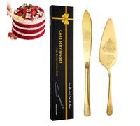 Utensili per tagliare torte in acciaio inossidabile, set di stampini per torte in acciaio inossidabile - Affettatrice per decorativa e paletta per | Set Taglio Torta con Manico ergonomico