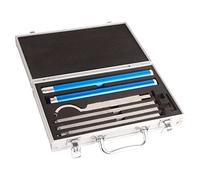 Utensili per tornio per legno in carburo 8 pezzi Set per tornitura del legno con manici in lega di alluminio Barre portautensili Chiavi per falegnami Hobbisti fai-te Acciaio ad