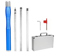 Utensili Per Tornitura In Legno,CEIEVER 4 Pezzi Set Strumenti per Intaglio del Legno con manico a forma di diamante,fresa rotonda e quadrata e borsa in alluminio per Hobbyisti Fai da Te (4)