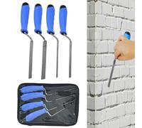 Utensili per Tuck Pointing,Cazzuola Manuale in Acciaio Inossidabile 4 Pezzi per Punta | Attrezzo Portatile per Muratura per Principianti per Calcestruzzo Malta Intonacatura e Stucco