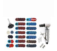 utensili pneumatici, Poratble Mini 1/4 Air Angle Die Grinder 90 Gradi Pneumatic Rettifica Lucidatrice Mulino Macchina for Incidere Con Dischi Abrasivi Tool Kit(With 80pcs)