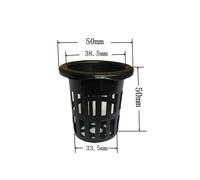 Utensili Rete Tazza Piante Rete Tazza Rete Duty Plastica Spugne 40pz 50mm Nero B
