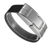 Uteruik Black PU Leather Bracelet 32GB 2.0 USB U Disk Flash Thumb Memory Stick unità di archiviazione